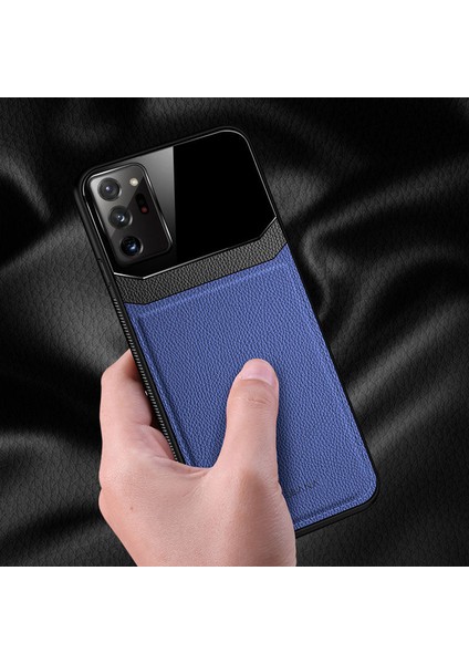 Samsung Galaxy Note 20 Ultra Kılıf Zebana Lens Deri Kılıf Lacivert fiyatları