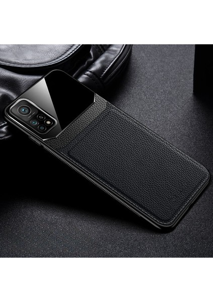 Xiaomi Mi 10T Pro Kılıf Zebana Lens Deri Kılıf Siyah