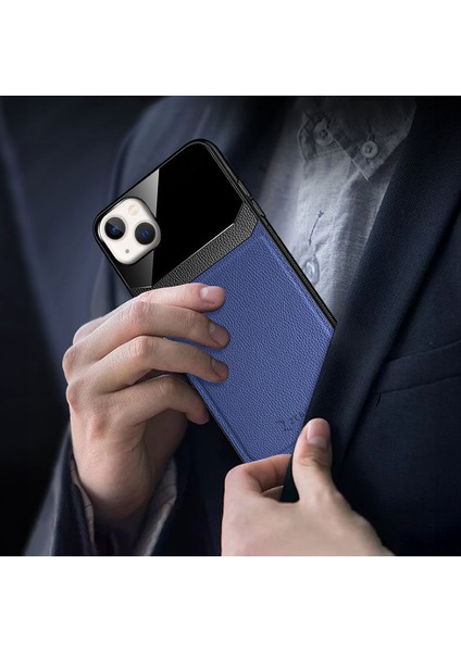 Apple iPhone 14 Kılıf Zebana Lens Deri Kılıf Lacivert fırsatları