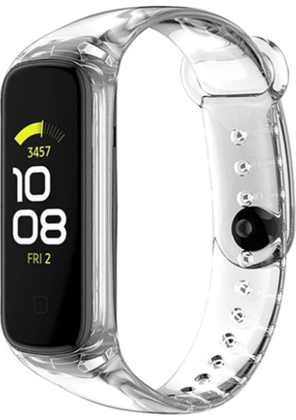 Samsung Galaxy Fit 2 R220 Kordon Kayış Silikon Şeffaf