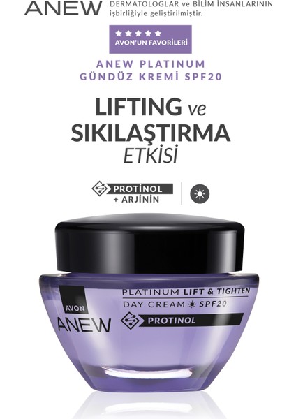 Anew Platinum Lift & Tighten Gündüz Kremi SPF20 50 ml. Ikili Set