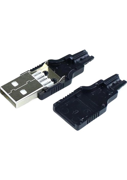 17369 USB A Erkek Lehimlenebilir Model Soket 10LÜ Paket