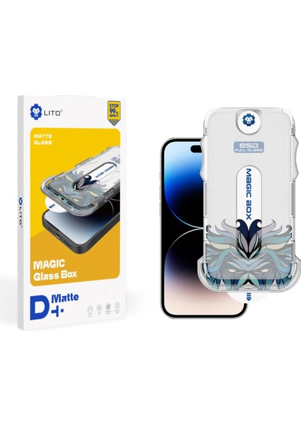 D+ Uygulama Aparatlı Mat iPhone 15 Ekran Koruyucu