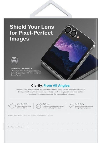 Samsung Galaxy Z Fold 6 Lens Koruyucu Optix Serisi True Hd Netlik 9h Koruma Alüminyum Çerçeve modelleri