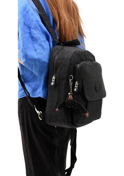 Body Bag Göğüs Çantası Sırt Çantası Çok Cepli Hafif Klinkır Kumaş Bady Bag Çok Cepli 30*22 cm