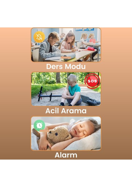 Kids 4g Pro Akıllı Çocuk Saati %100 Türkçe Dil Destekli Gps Konum Takibi Arama Konuşma 4g Destekli