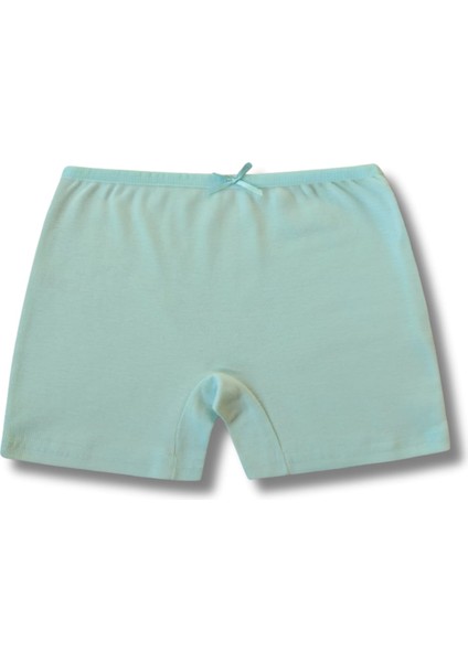%100 Pamuklu Kız Çocuk Ribana Boxer Külot Iç Çamaşırı 6lı Set