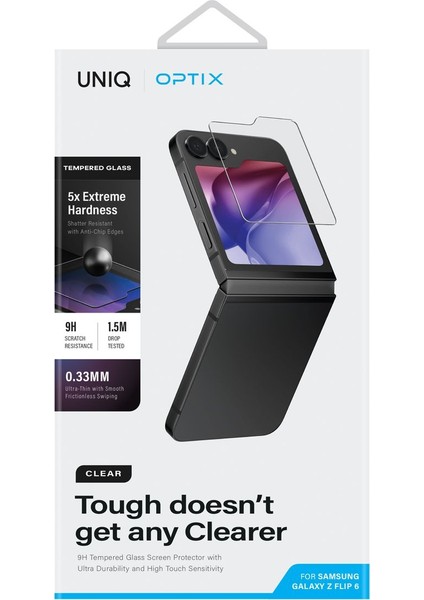 Samsung Galaxy Z Flip 6 Ekran Koruyucu Optix Vivid Serisi 9h Temperli Cam Kolay Kurulum fiyatları