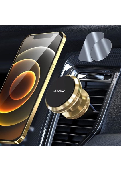 Krizantem Araç Içi Telefon Tutucu Yeni Krizantem Orijinal 360° Dönen Araba Telefon Tutucusu Mıknatıslı Gold