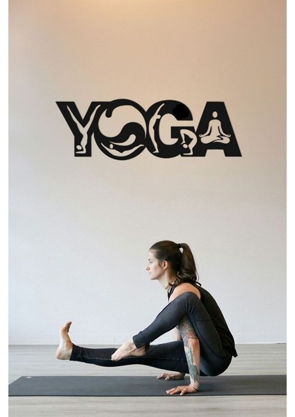Ahşap Dekoratif Duvar Yazısı Pilates Fitness - Yoga Logo Yazı fiyatları