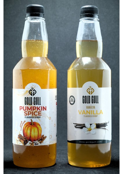 Pumpkin Spices & Vanilya Aromalı Kahve & Meyve Şurubu 2 x 700 ml