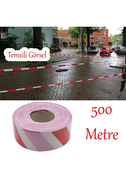 Emniyet Şeridi İkaz Uyarı Uyarıcı Bandı 500 Metre Bant En 6 cm İnşaat Kaza Olay Yeri Otopark Konut indirimleri