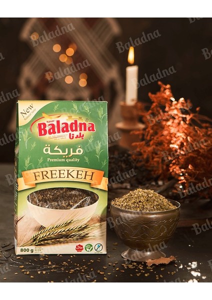 Yeşillik Market 800GR Freekeh Kavrulmuş Yeşil Buğday Lezzetli Tüm Yemlere Uygun Doğal ve Besleyici Bakliyat