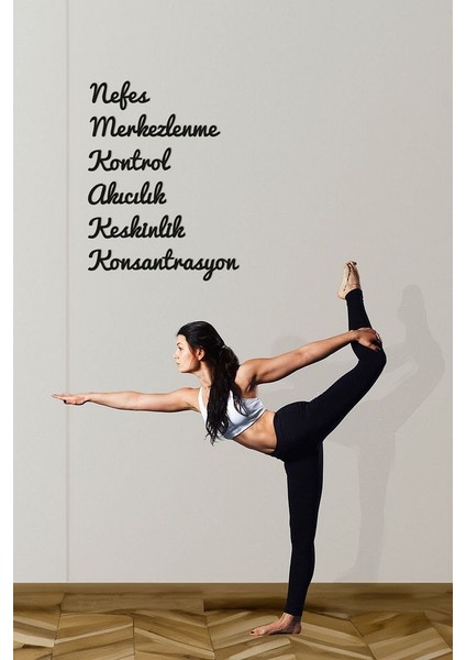 Ahşap Dekoratif Duvar Yazısı Pilates Fitness - Pilates Prensipleri fiyatları