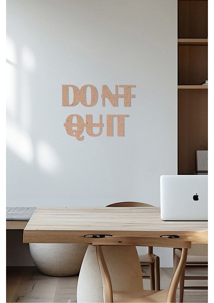 Ahşap Dekoratif Duvar Yazısı Diyetisyen - Don't Quit