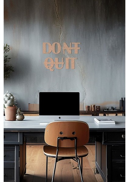 Ahşap Dekoratif Duvar Yazısı Diyetisyen - Don't Quit
