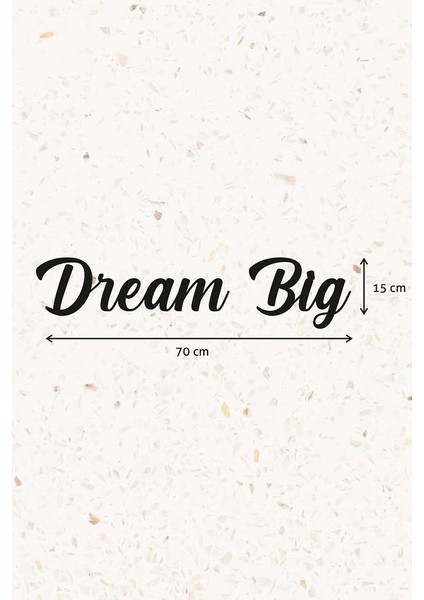 Ahşap Dekoratif Duvar Yazısı - Çocuk/bebek Odası - Dream Big fiyatları