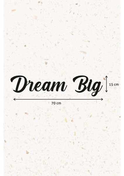 Ahşap Dekoratif Duvar Yazısı - Çocuk/bebek Odası - Dream Big indirimleri