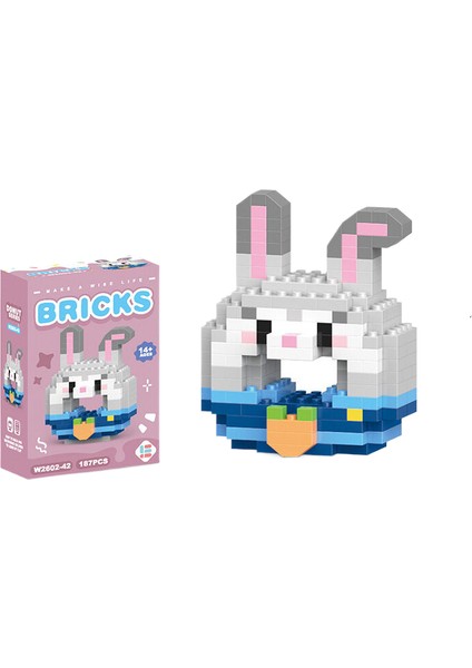 Çocuk Bulmaca Mini Bina Blok Toplama Oyuncak (Yurt Dışından)