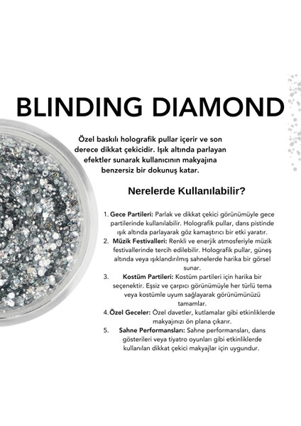 - Blinding Diamond - Parlak Jel Glitter ~10 gr