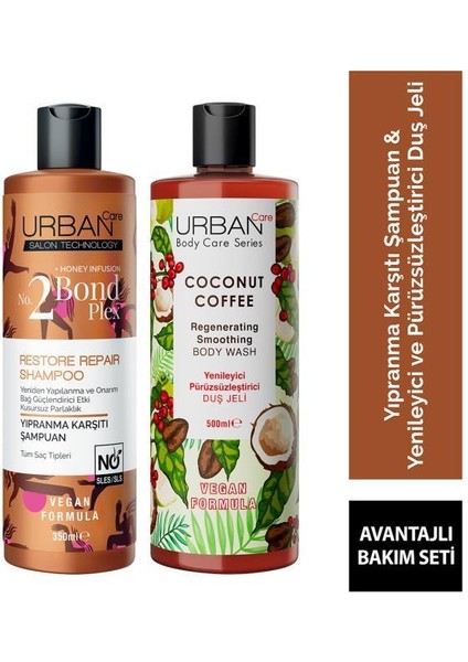 Urban Care Bond Plex Şampuan + Coconut Coffee Duş Jeli Set