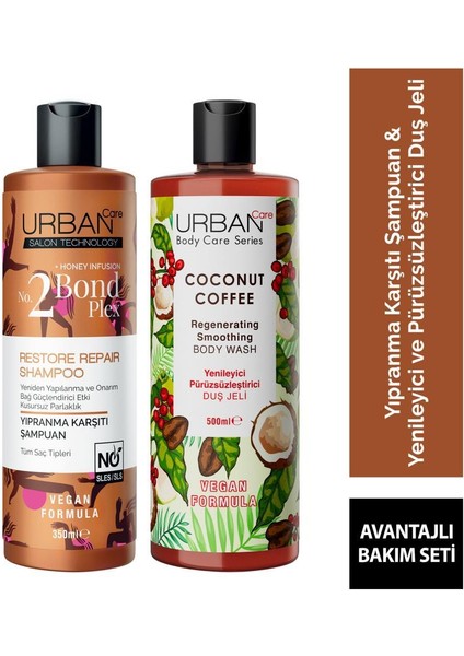 Urban Care Bond Plex Şampuan + Coconut Coffee Duş Jeli Set