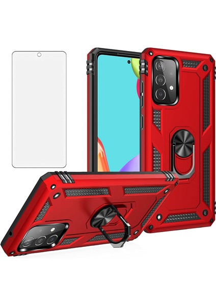 Samsung Galaxy A52S 5g Kılıf Armor Tank Holder Hard Shockproof + Ekran Koruyucu