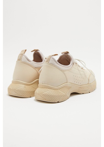 Kadın Airflow Deri Sneakers Bej 2216603Y
