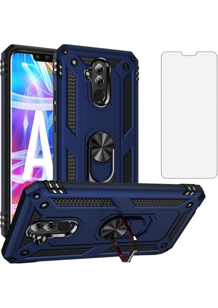 Huawei Mate 20 Lite Kılıf Armor Tank Holder Hard Shockproof + Ekran Koruyucu