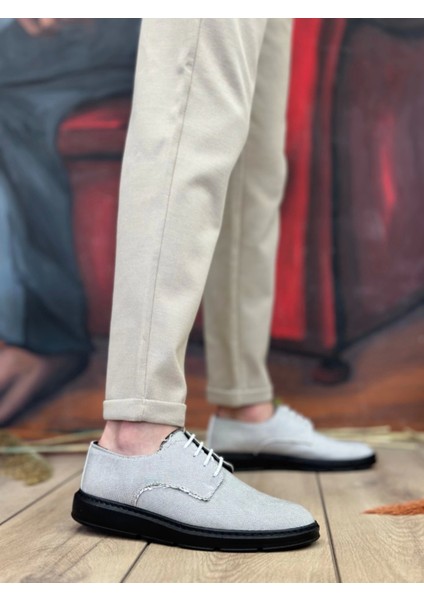 BA0003 Bağcıklı Klasik Spor Gri Renk Siyah Taban Keten Yüksek Taban Casual Erkek Ayakkabı fiyatları