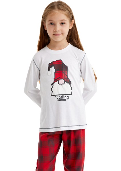 Kız Çocuk Pijama Takımı 51635 - Beyaz fiyatları