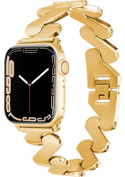 Apple Watch 42-44-45-49MM Uyumlu Metal Strap Luxury Zigzag Kayış-Kordon Kcr