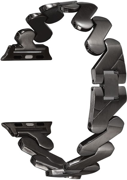 Apple Watch 42-44-45-49MM Uyumlu Metal Strap Luxury Zigzag Kayış-Kordon Kcr modelleri