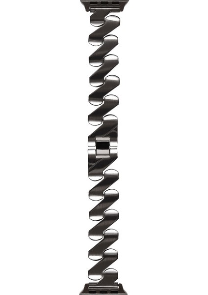 Apple Watch 42-44-45-49MM Uyumlu Metal Strap Luxury Zigzag Kayış-Kordon Kcr fırsatları