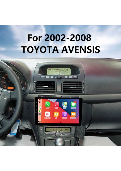 Toyota Avensıs 2002-2008 Multimedya Navigasyon Usb Kamera Carplayer 6 Ram