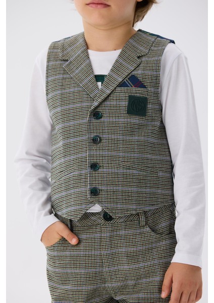 Bg Store Erkek Çocuk Ekose Yelek modelleri