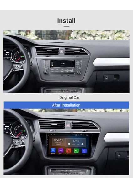 Vw Tıguan 2017+ Multimedya Navigasyon Usb Kamera Carplayer 6 Ram