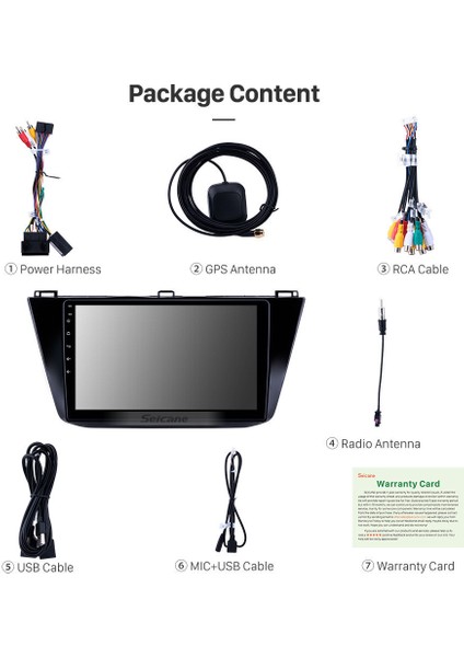 Vw Tıguan 2017+ Multimedya Navigasyon Usb Kamera Carplayer 6 Ram