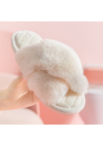 Moda Peluş Terlik Kış Ev Sıcak Tutan Terlik (Yurt Dışından)
