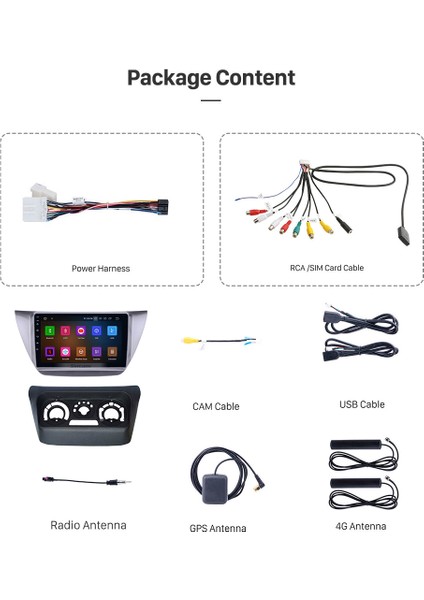 Mıtsubıshı L-200 2006+ Multimedya Navigasyon USB Kamera Carplayer