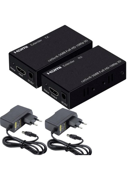 HDTV-60M 1080P Cat5/cat6 60MT HDMI Extender