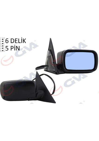 Diş Dikiz Aynasi Sağ 3 E46 98 Elektrikli Isitmali Astarli Asferik 12