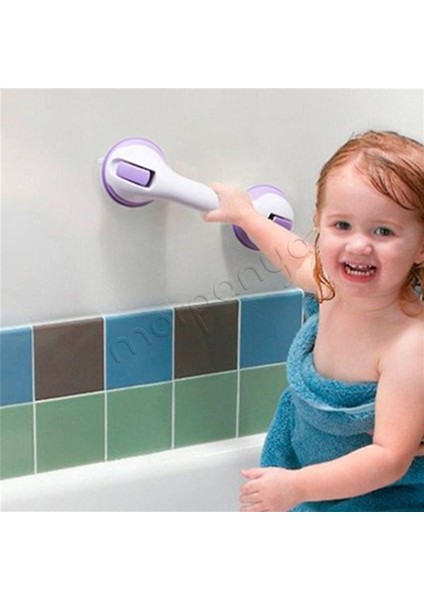 Kilitli Vantuzlu Banyo Tutacağı Yaşlı Çocuk Düşme Kayma Önleyici Vakum Güçlü Tutacak BT547