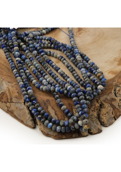 Lapis Taşı Oval Fasetli Doğal Taş Dizisi 5 mm