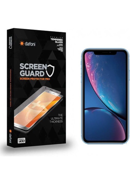 Apple iPhone Xr Tempered Glass Premium Cam Ekran Koruyucu