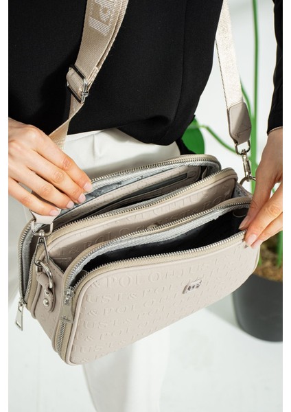 Orta Boy 5 Bölmeli Kadın Omuz Çantası SQ-4023 modelleri