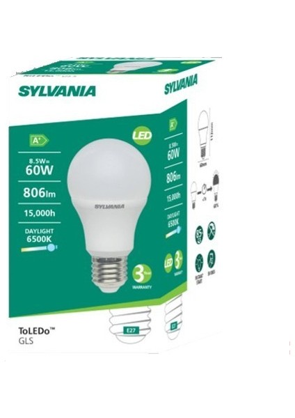Sylvanıa 8,5W LED Beyaz Ampül