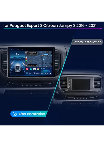 Cıtroen Jumpy/Spacetourer (2016+) Multimedya Navigasyon Usb Kamera Carplayer 6 Ram