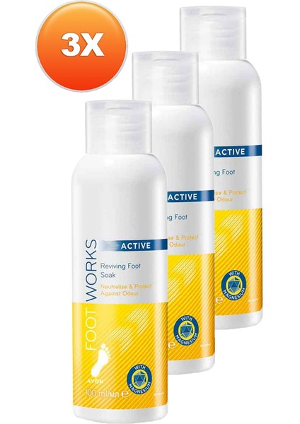 Foot Works Active Canlandırıcı Ayak Banyosu 100 Ml. Üçlü Set fiyatları
