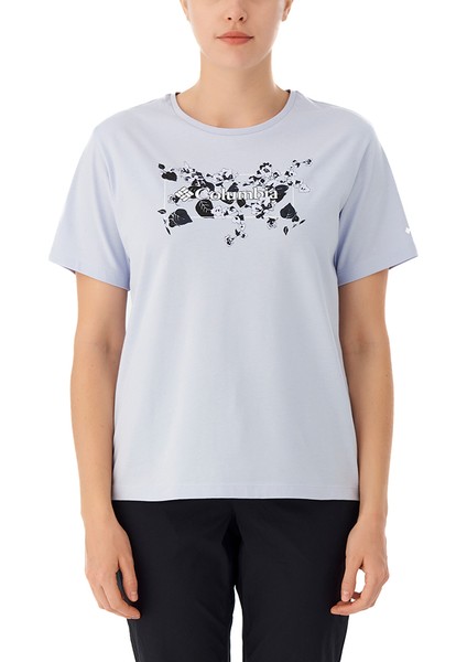 Csc Floral Emblem Kadın Kısa Kollu T-Shirt